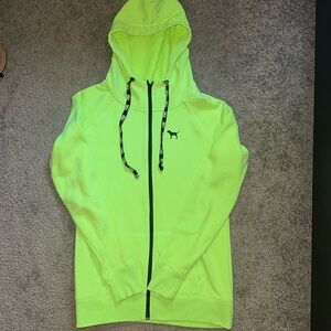 PINK zip up sweat shirt